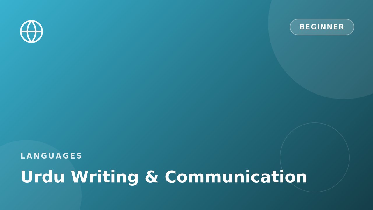 Urdu Writing & Communication